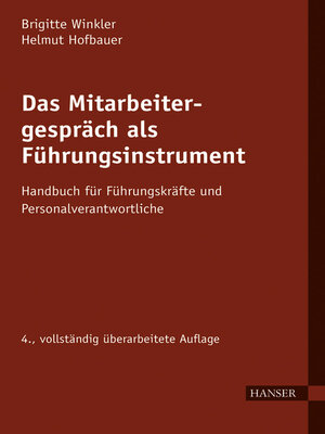 cover image of Das Mitarbeitergespräch als Führungsinstrument